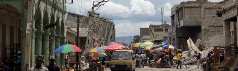 Market day in downtown Port-au-Prince, Haiti.  Credit: David Lallemant